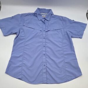 Bass Pro Shops Sky Blue Button-Up Blouse. Size XL